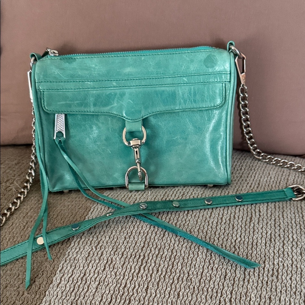 Rebecca Minkoff ⚡️ Teal Leather Crossbody Bag